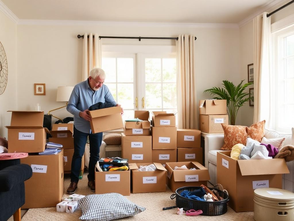 Home declutter and downsizing service